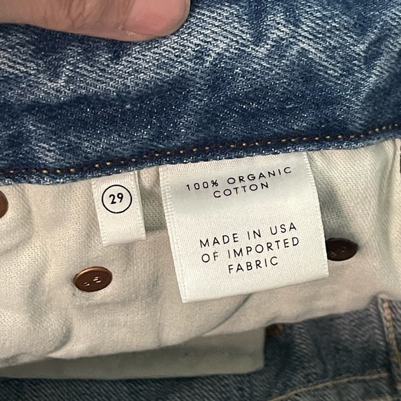 GRLFRND Poppy in Good Luck Charm Medium Blue Wash Denim Jean Short High Rise 29 - Picture 5 of 10